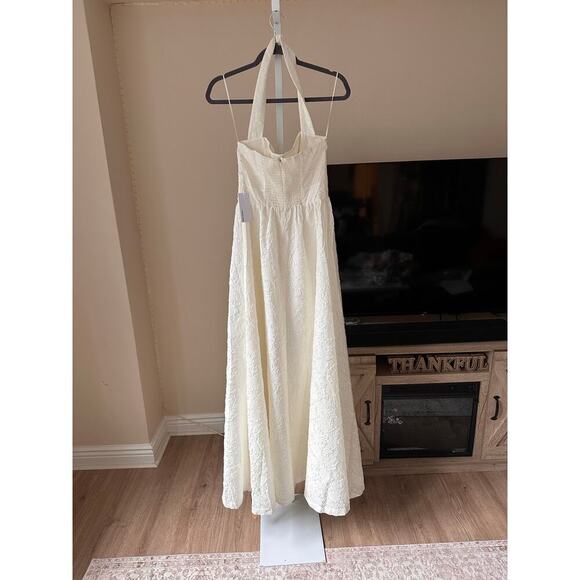 NEW NWT Reformation the Edessa Maxi Dress Ivory size 4 - Picture 9 of 11